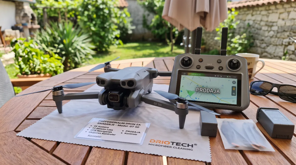 4K Dron sa Kamerom i Ekranom na Kontroleru GT50 (2 Baterije) - Glavna slika