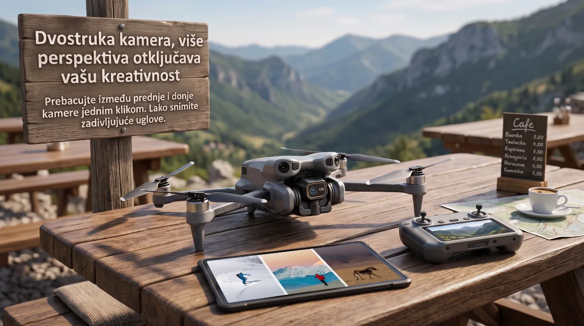 4K Dron sa Kamerom i Ekranom na Kontroleru GT50 (2 Baterije) - Tehnička izrada i anatomske prednosti