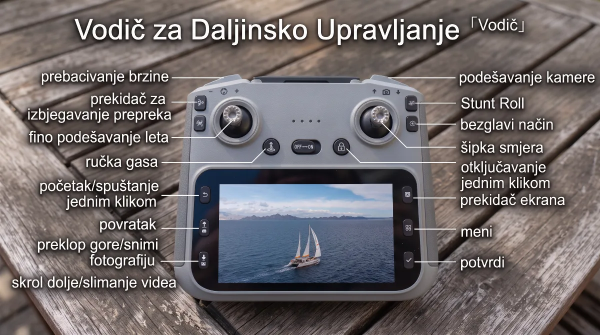 4K Dron sa Kamerom i Ekranom na Kontroleru GT50 (2 Baterije) slika 4