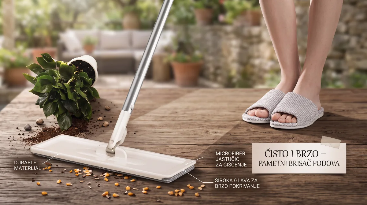 Elegant Mop za Čišćenje sa Kantom i Cjediljkom - Glavna slika