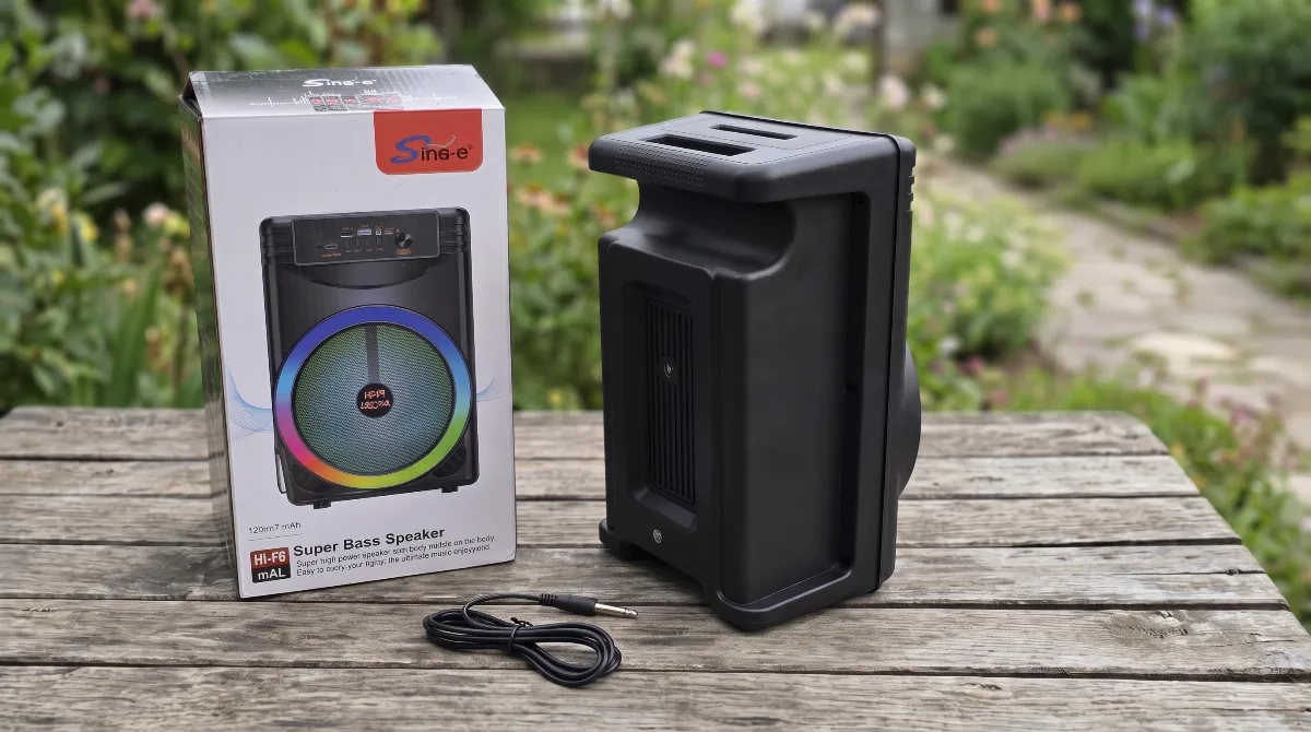 AKCIJA NOVO Bluetooth Karaoke Zvučnik Sa Mikrofonom USB Prenosivi slika 2