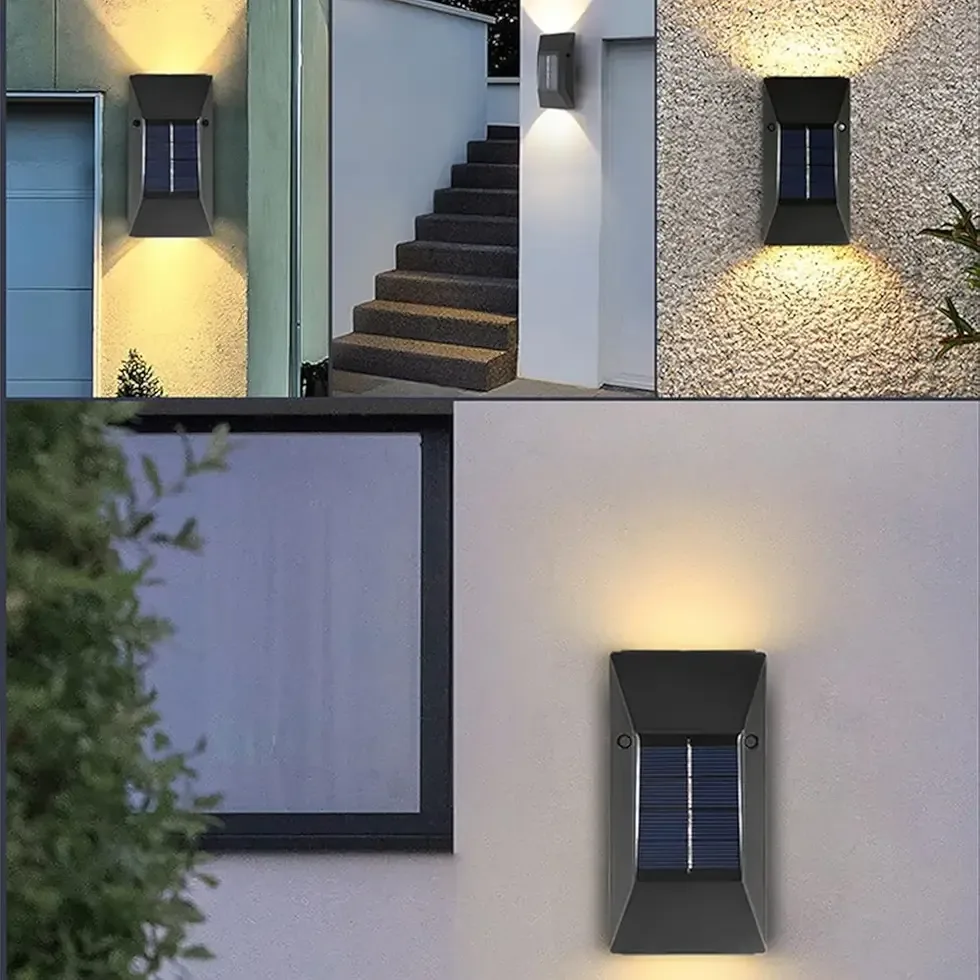 Solarne Zidne LED Lampe 2 Kom (Solarni Reflektor za Fasadu) slika 2