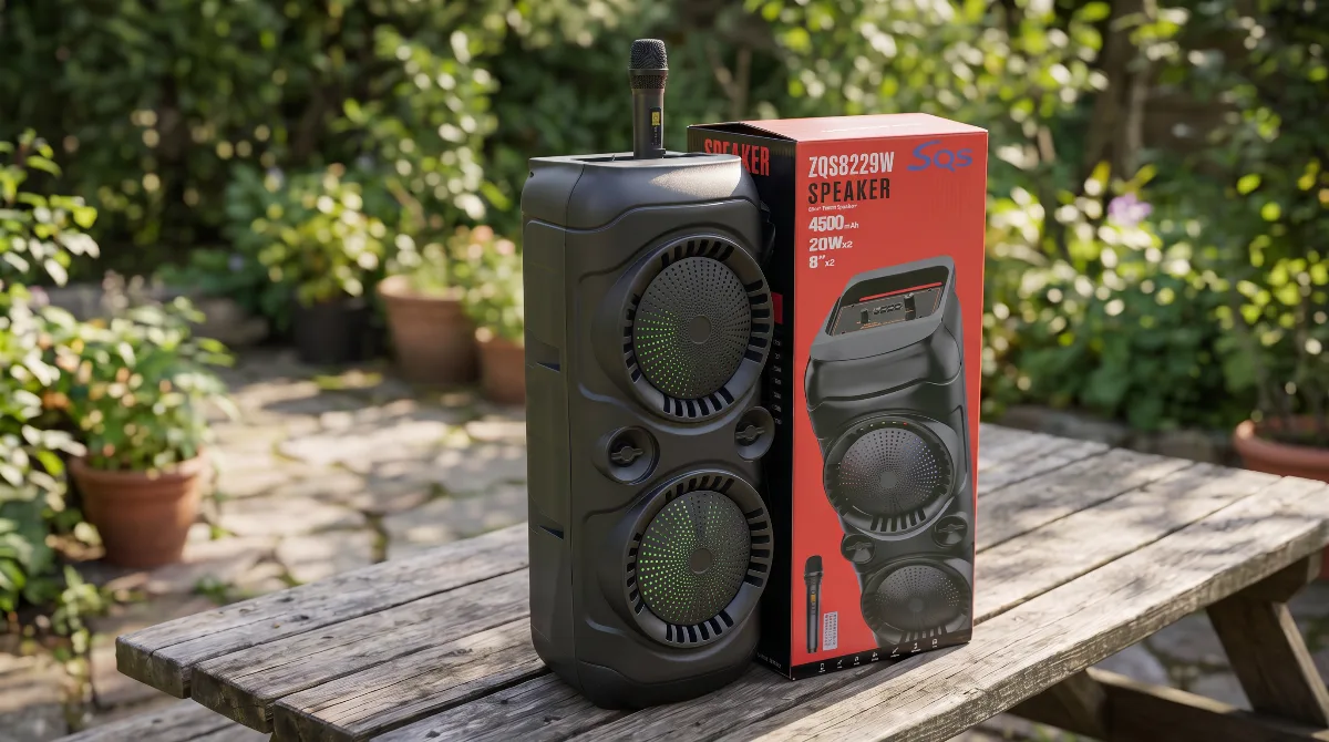 Bluetooth Karaoke Zvučnik 2x8 sa Mikrofonom (USB, FM, RGB LED) - Karakteristike