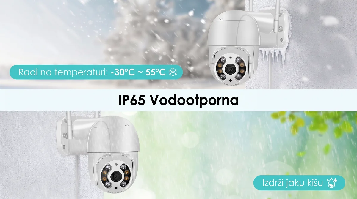 IP WIFI Nadzorna Kamera 1080P Vanjska Rotaciona Kamera slika 2