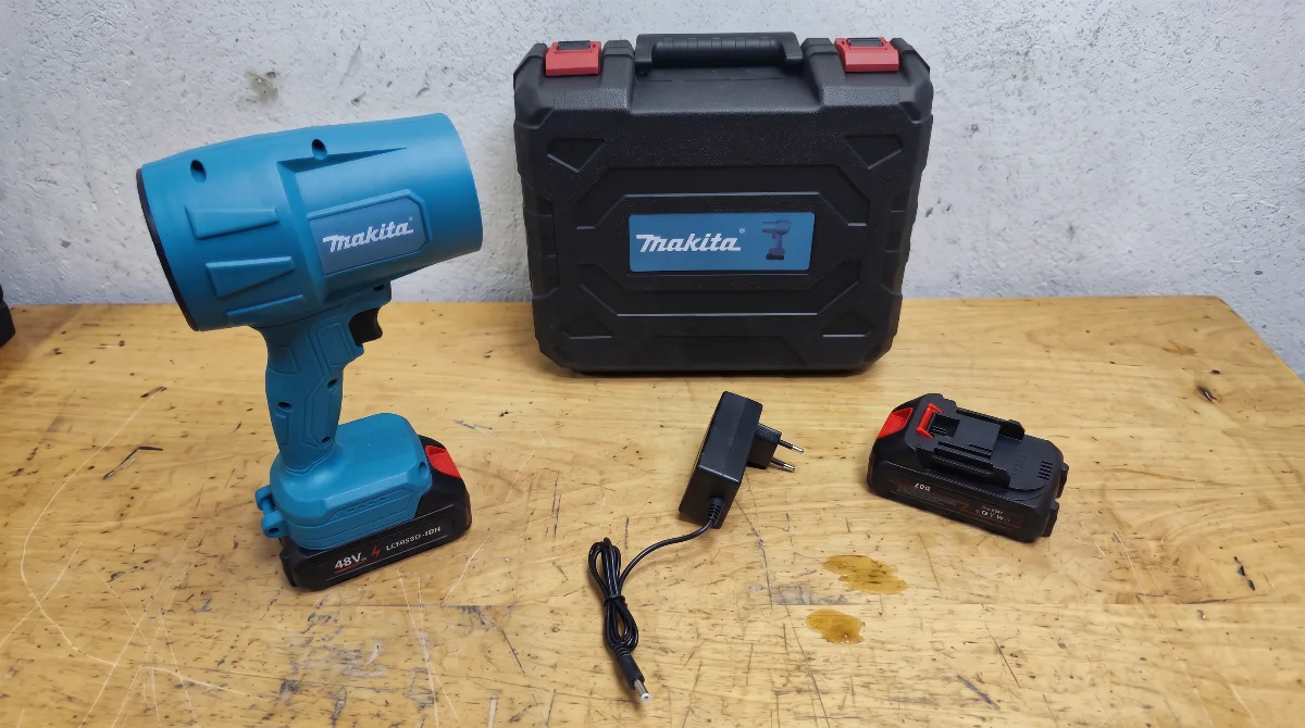 Makita Aku Fen Turbo Puhač Lišća Odleđivač 2 Baterije slika 2