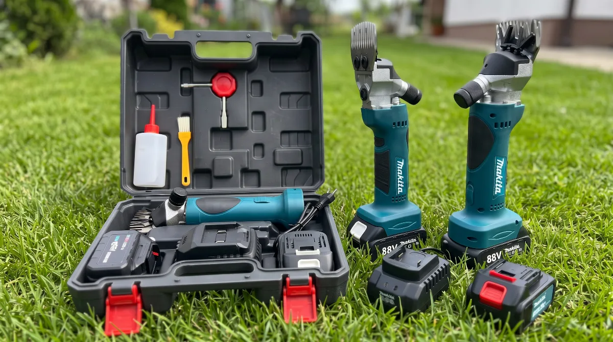 Makita Aku Mašina za Šišanje Ovaca 850W + 2 Baterije - Tehnička izrada i anatomske prednosti