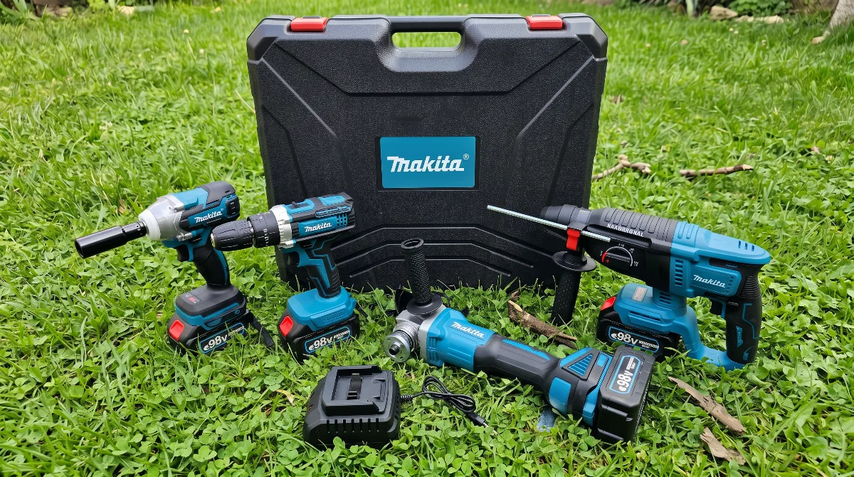 Makita Aku Set 4u1 Bušilica Brusilica Hiltovka Odvijač
