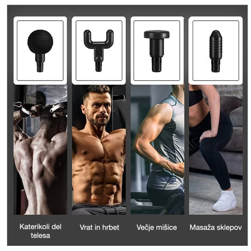 Karbonski Masažni Pištolj (Massage Gun) slika 2