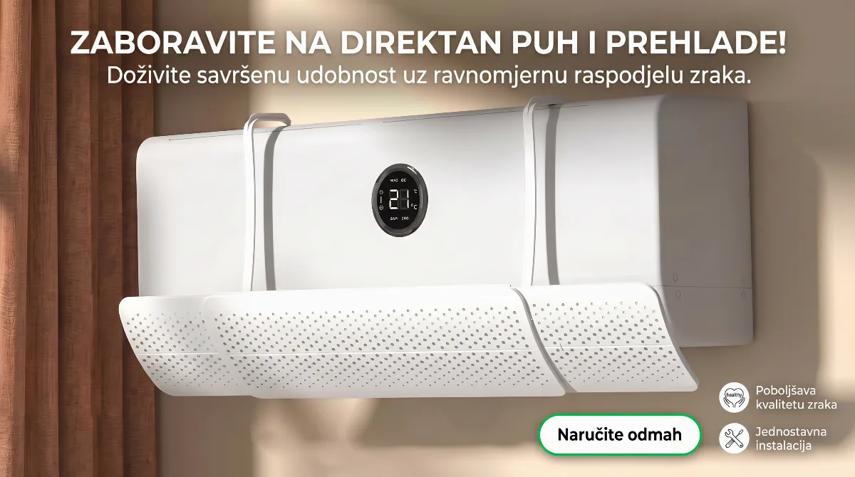 NOVO Univerzalni Usmjerivač Zraka Za Klimu Podesivi Deflektor - Karakteristike