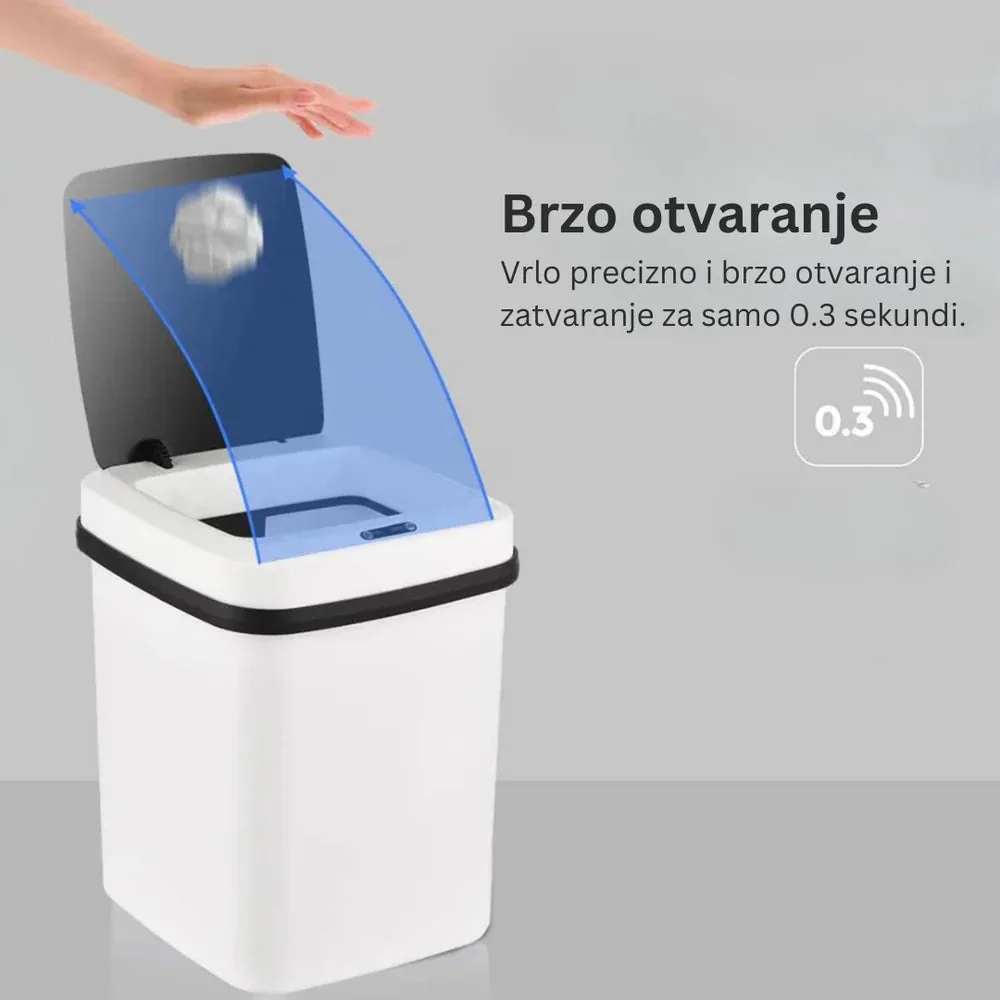 Pametna Kanta sa Senzorom Automatska Bezkontaktna 10L - Tehnička izrada i anatomske prednosti