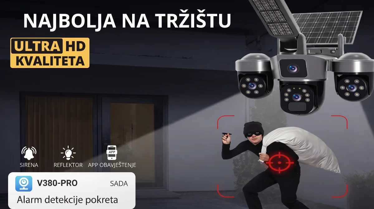 Solarna 4G Kamera Na SIM Karticu 12MP PTZ Noćni Vid - Tehnička izrada i anatomske prednosti